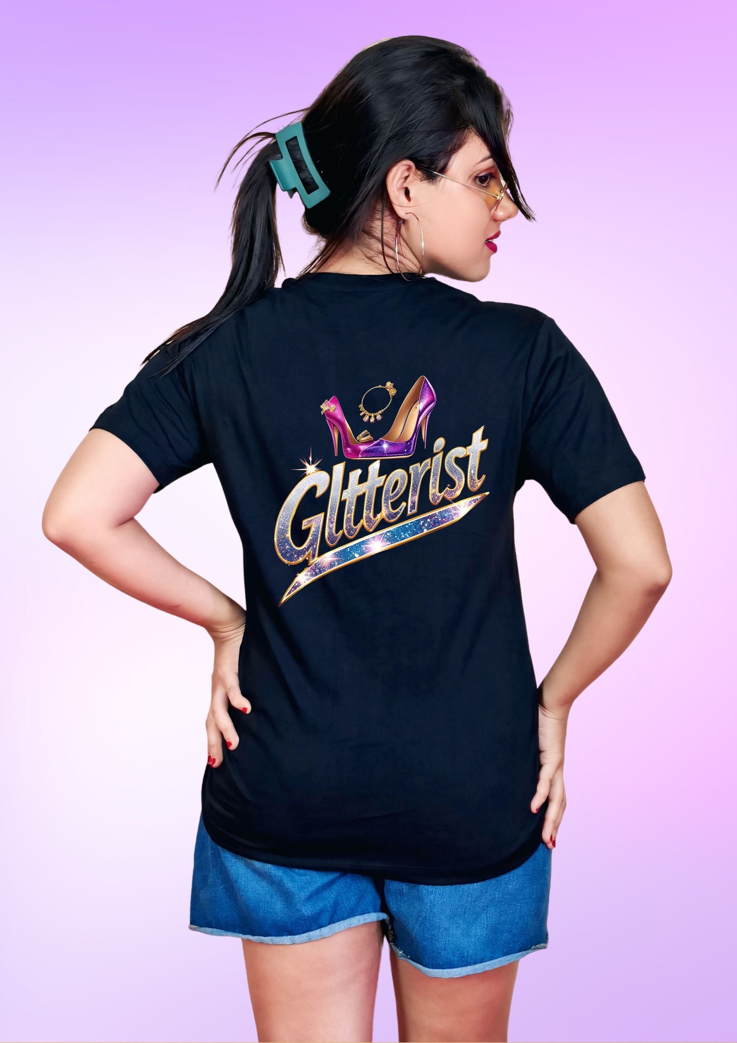 GLITTERIST Luxe Glam Stiletto Tee