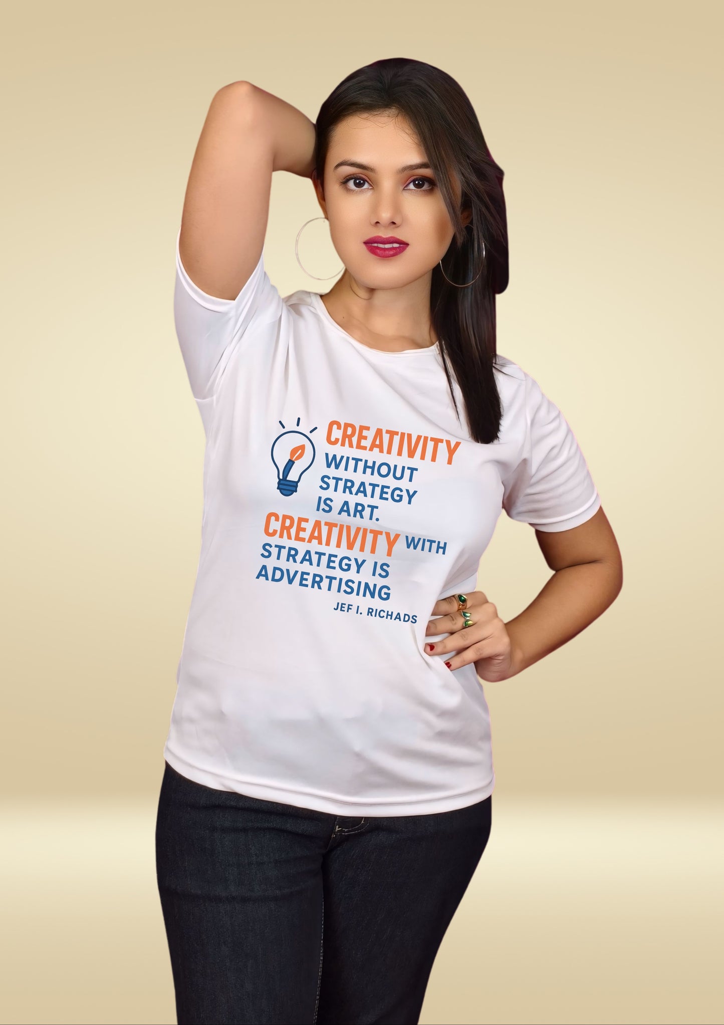 Creativity & Strategy Quote Tee