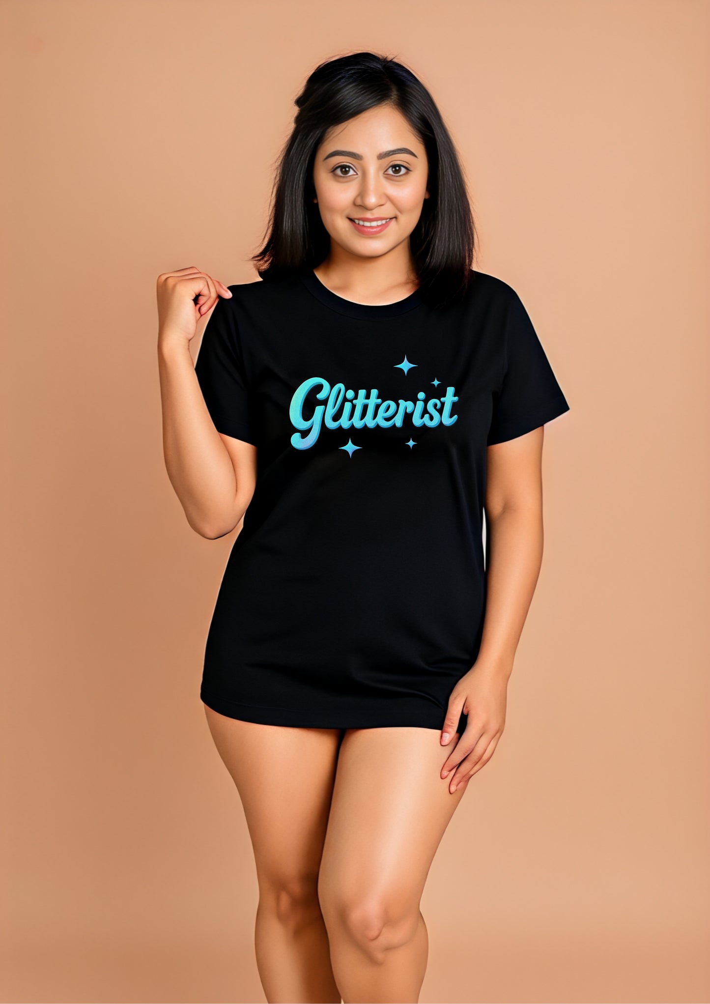 Glitterist Aqua Spark Tee – Midnight Magic Edition
