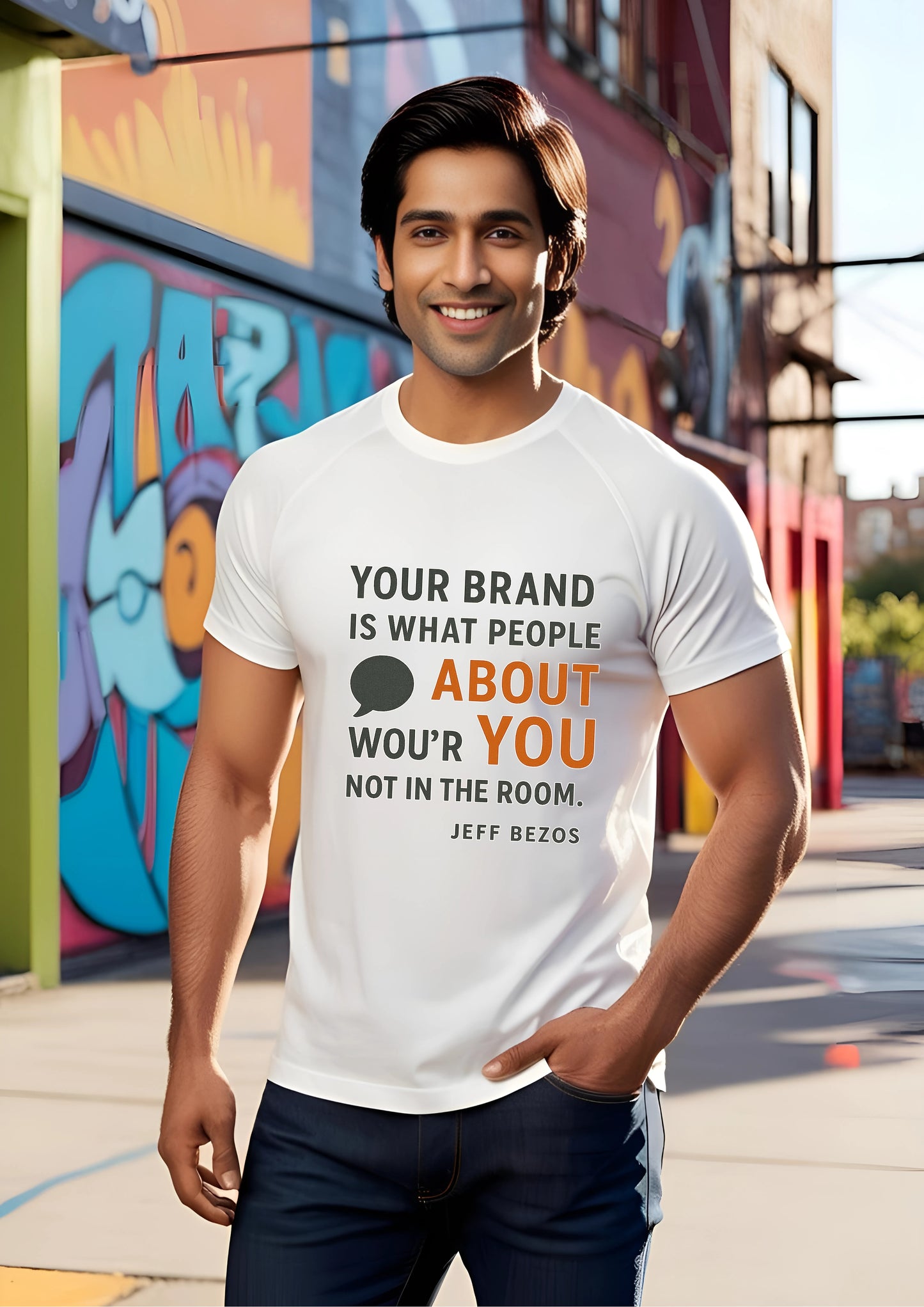 Jeff Bezos Branding Quote Tee