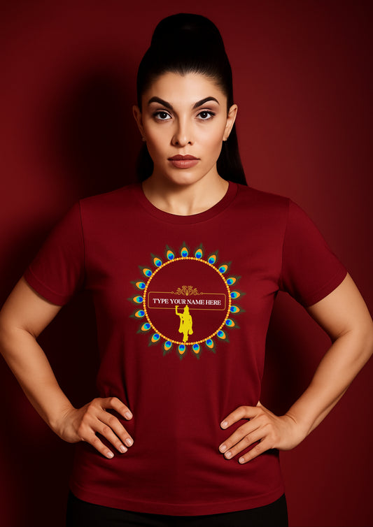 Personalized Krishna Divine Circle Tee