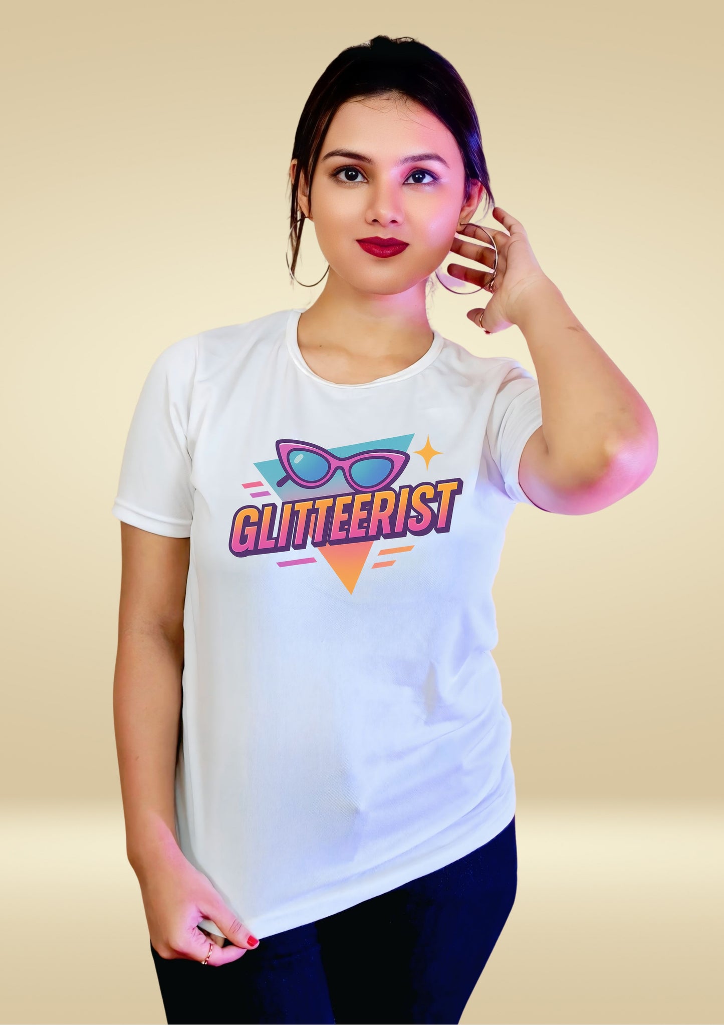 Glitterist Retro Shades Graphic T-Shirt