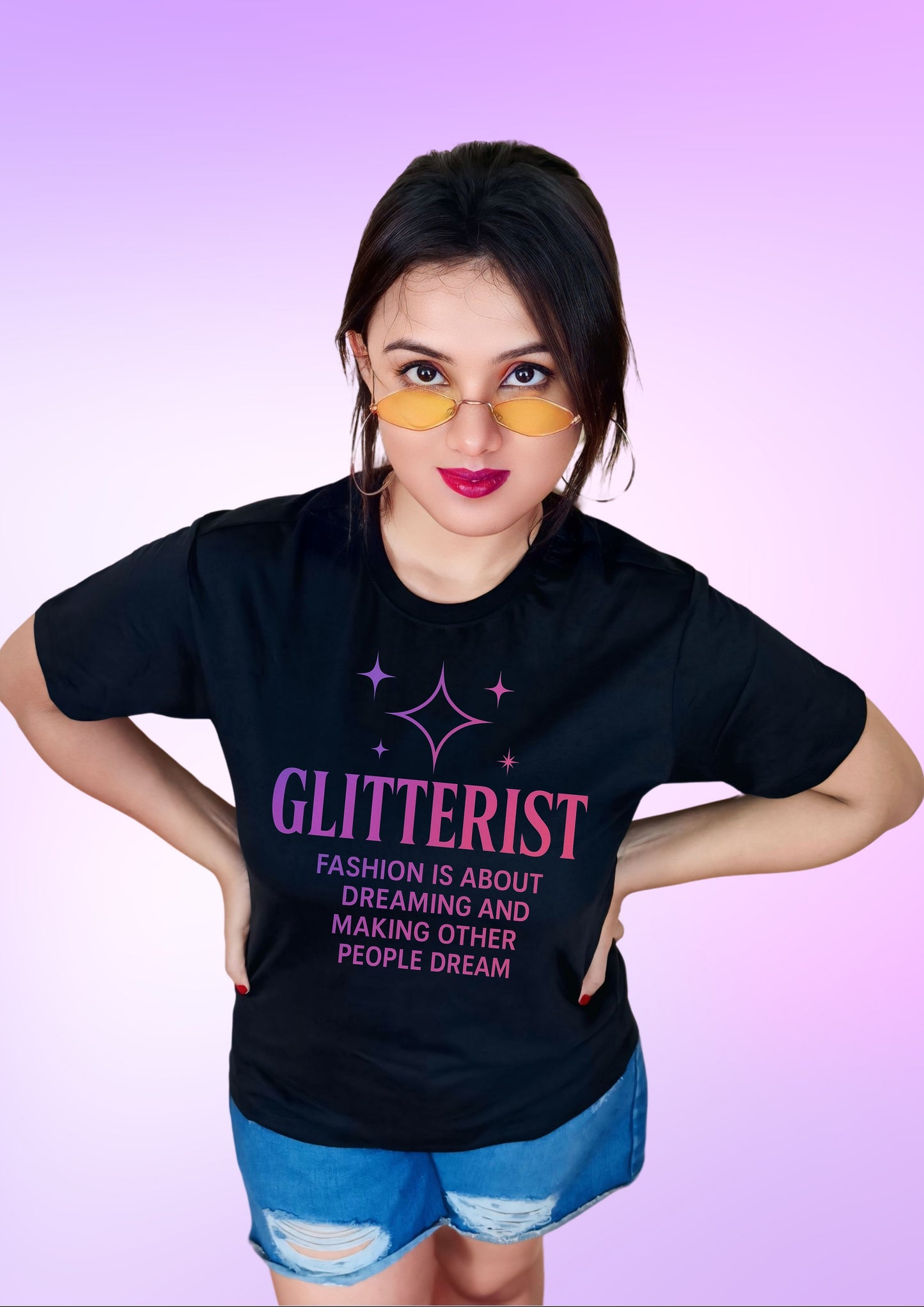 GLITTERIST “Dream in Fashion” Unisex T-Shirt
