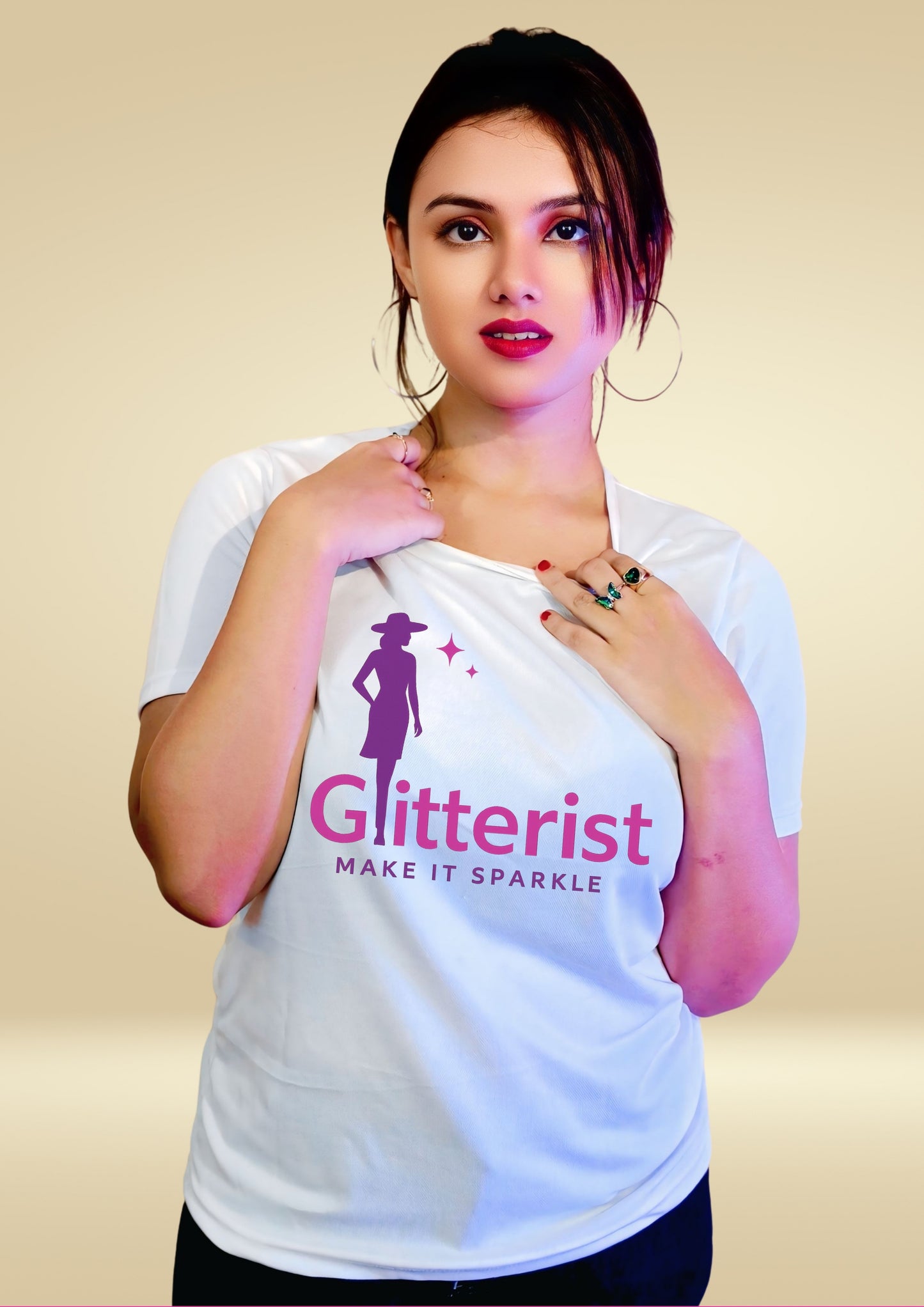 GLITTERIST “Make It Sparkle” Fashion Diva Edition T-Shirt