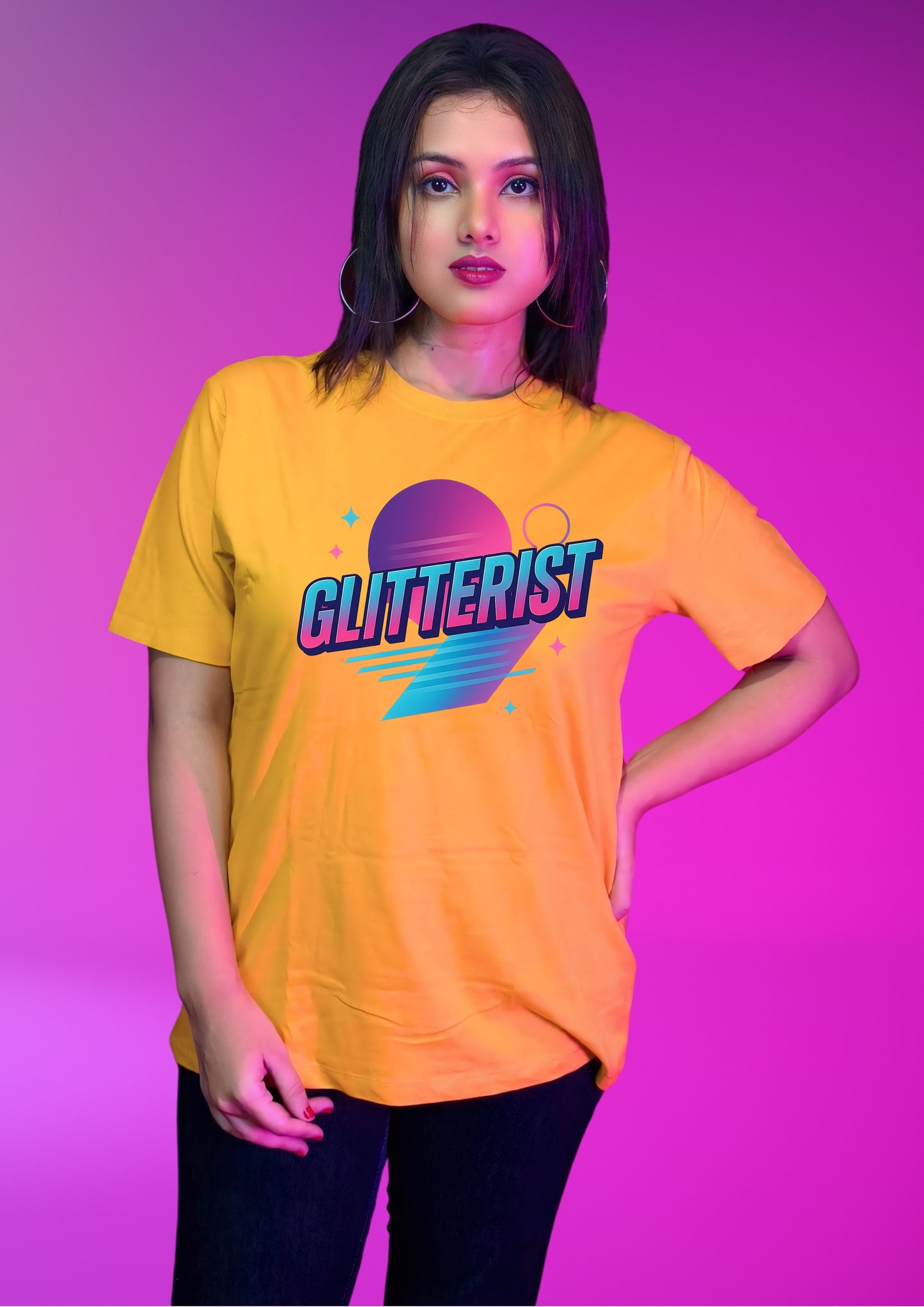 GLITTERIST Retro Sunset T-Shirt