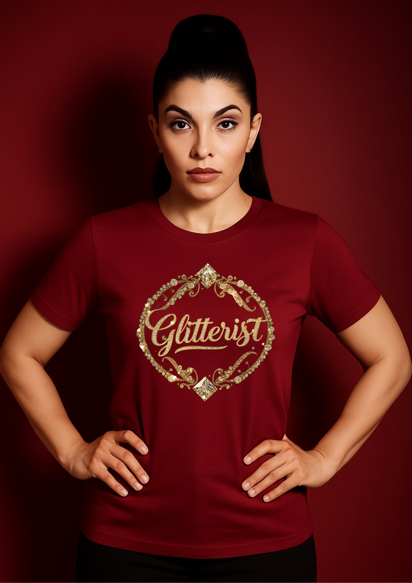 Glitterist Royal Emblem Tee – Luxe Edition