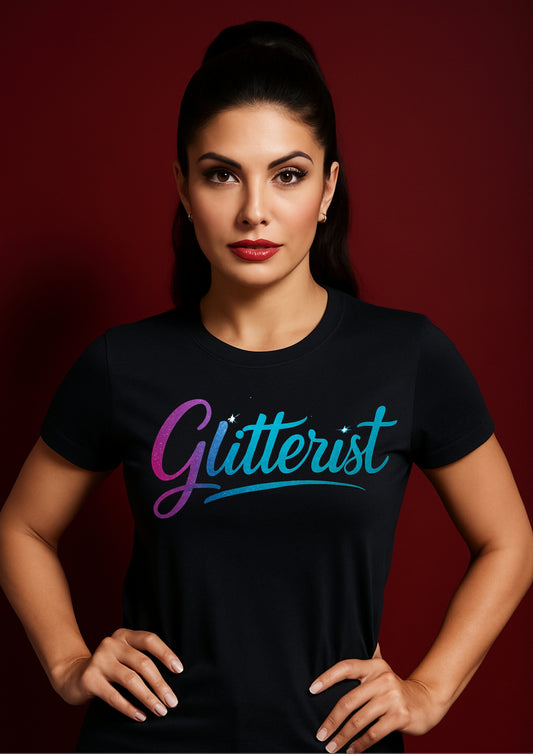 Glitterist Galaxy Fade Tee – Cosmic Charm Edition