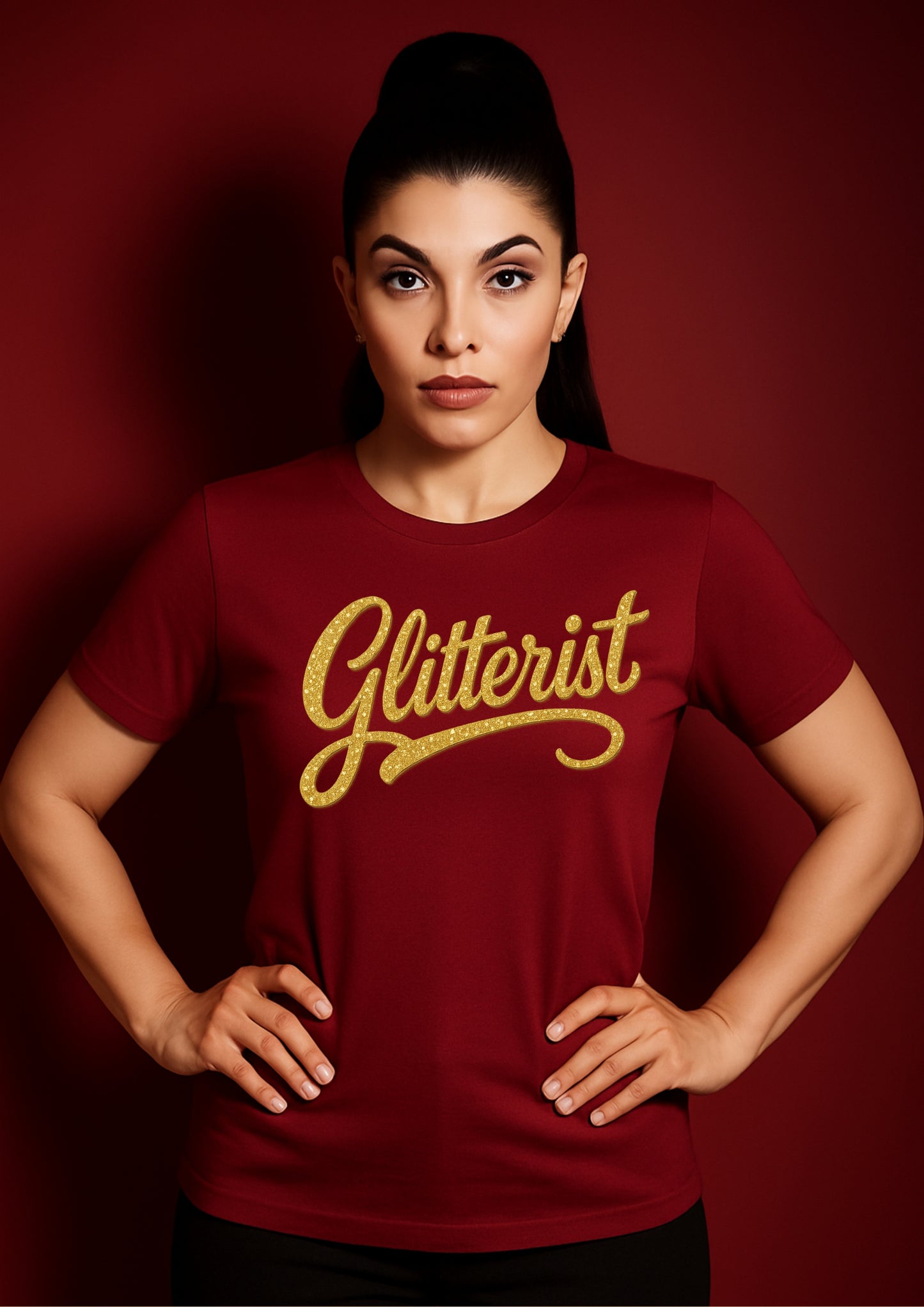 Glitterist Golden Script Unisex T-shirt