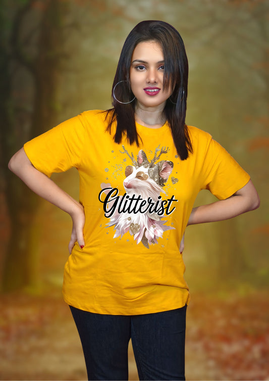 GLITTERIST Dreamy Deer Glam T-Shirt