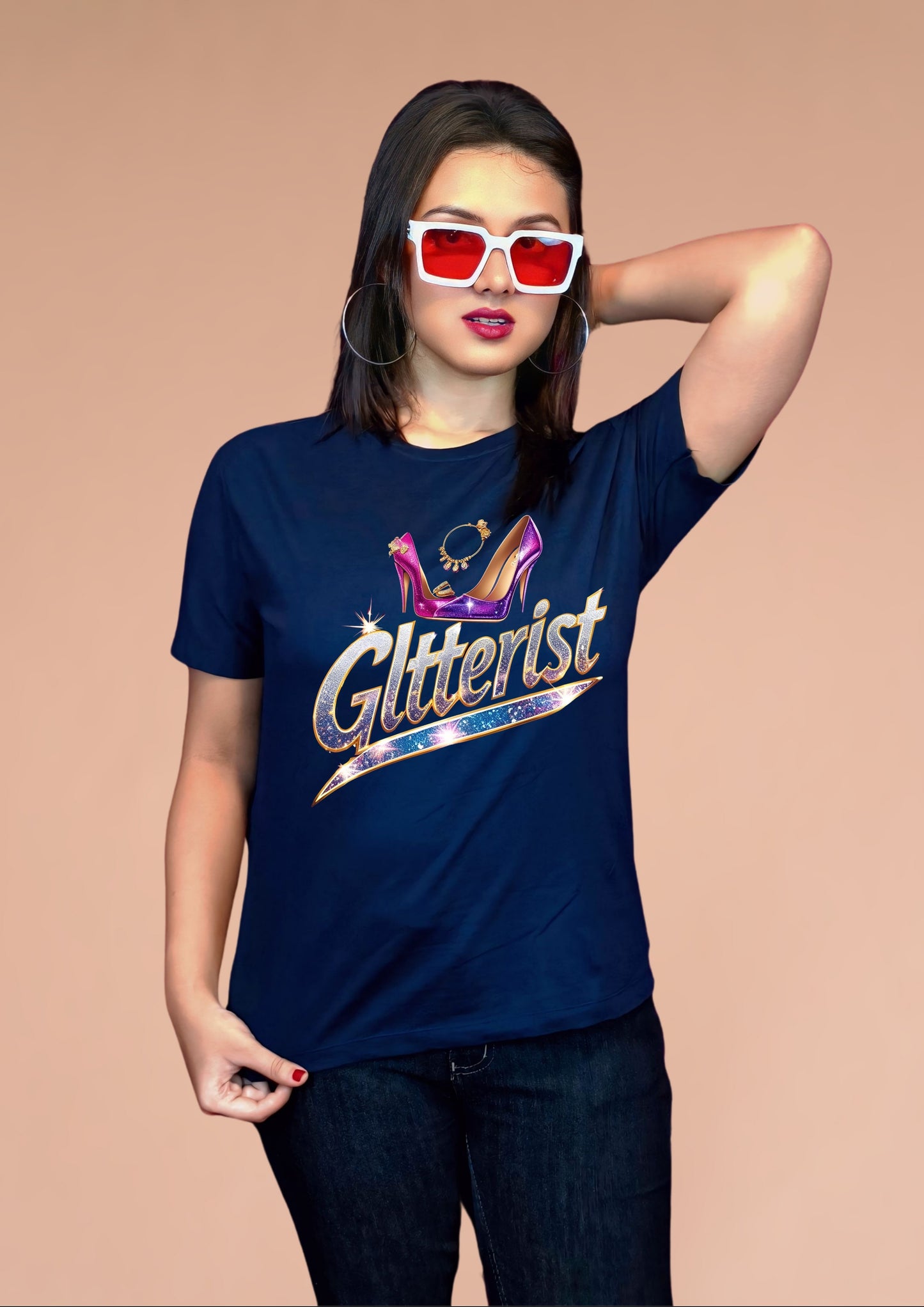 GLITTERIST Luxe Glam Stiletto Tee