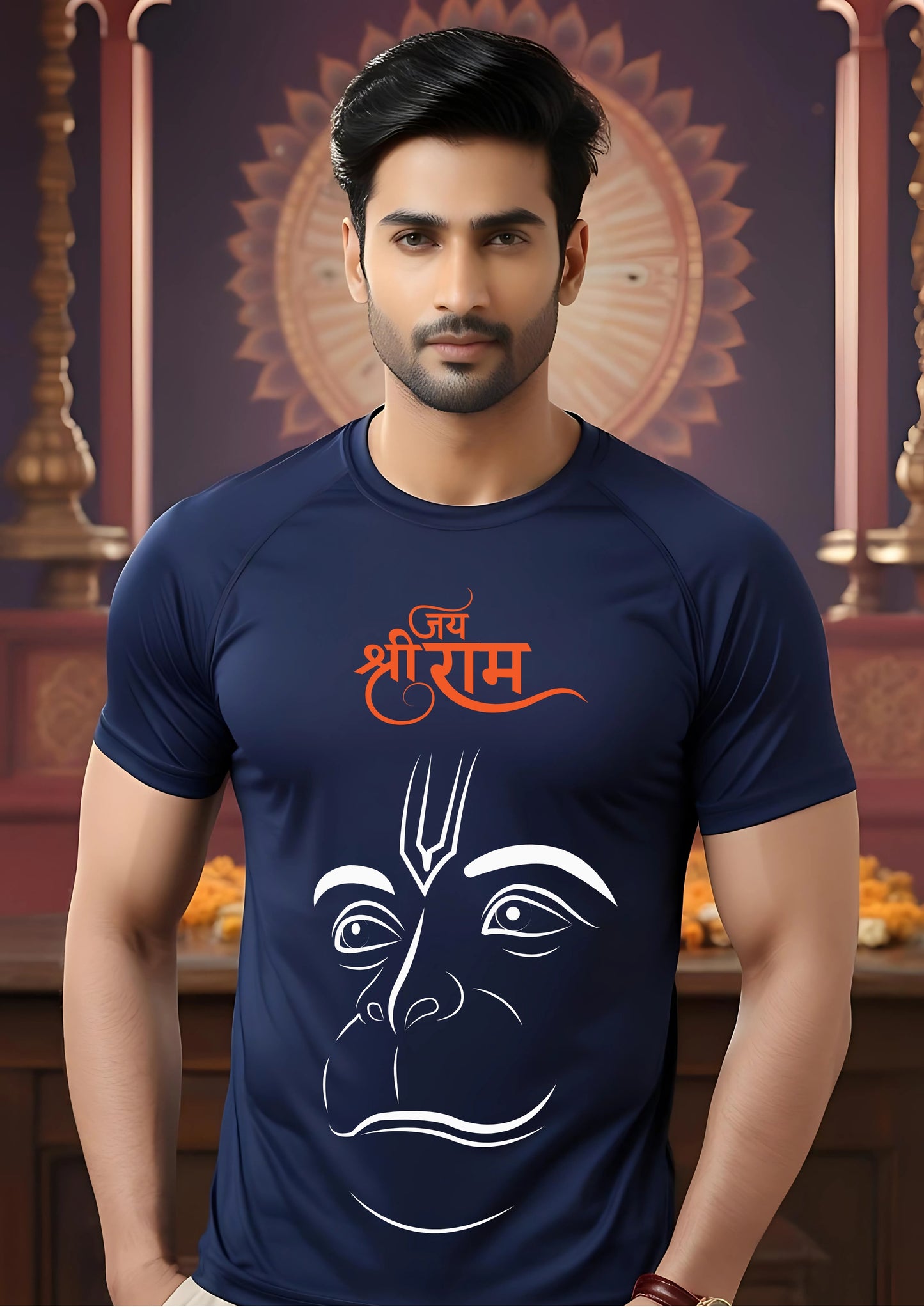Jai Shree Ram Hanuman Face Tee