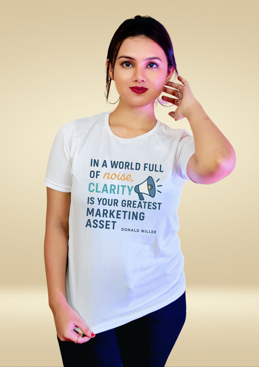 Clarity Over Noise Quote Tee