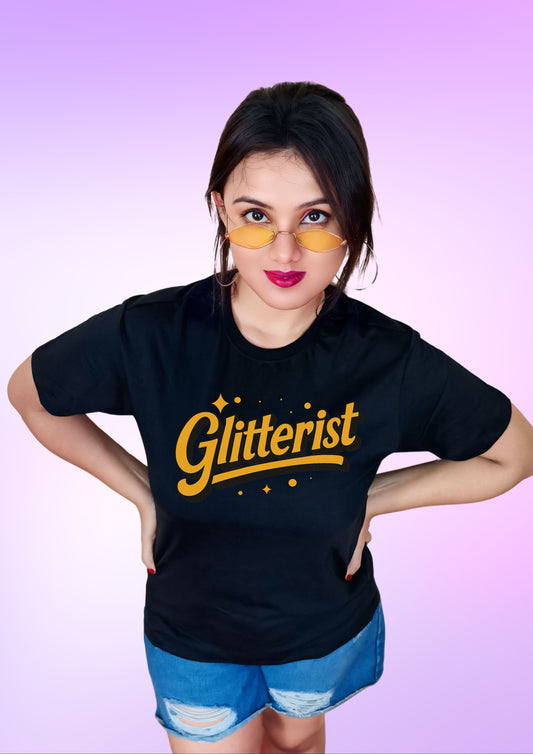 Glitterist Bold Gold Tee – Midnight Vibes Edition