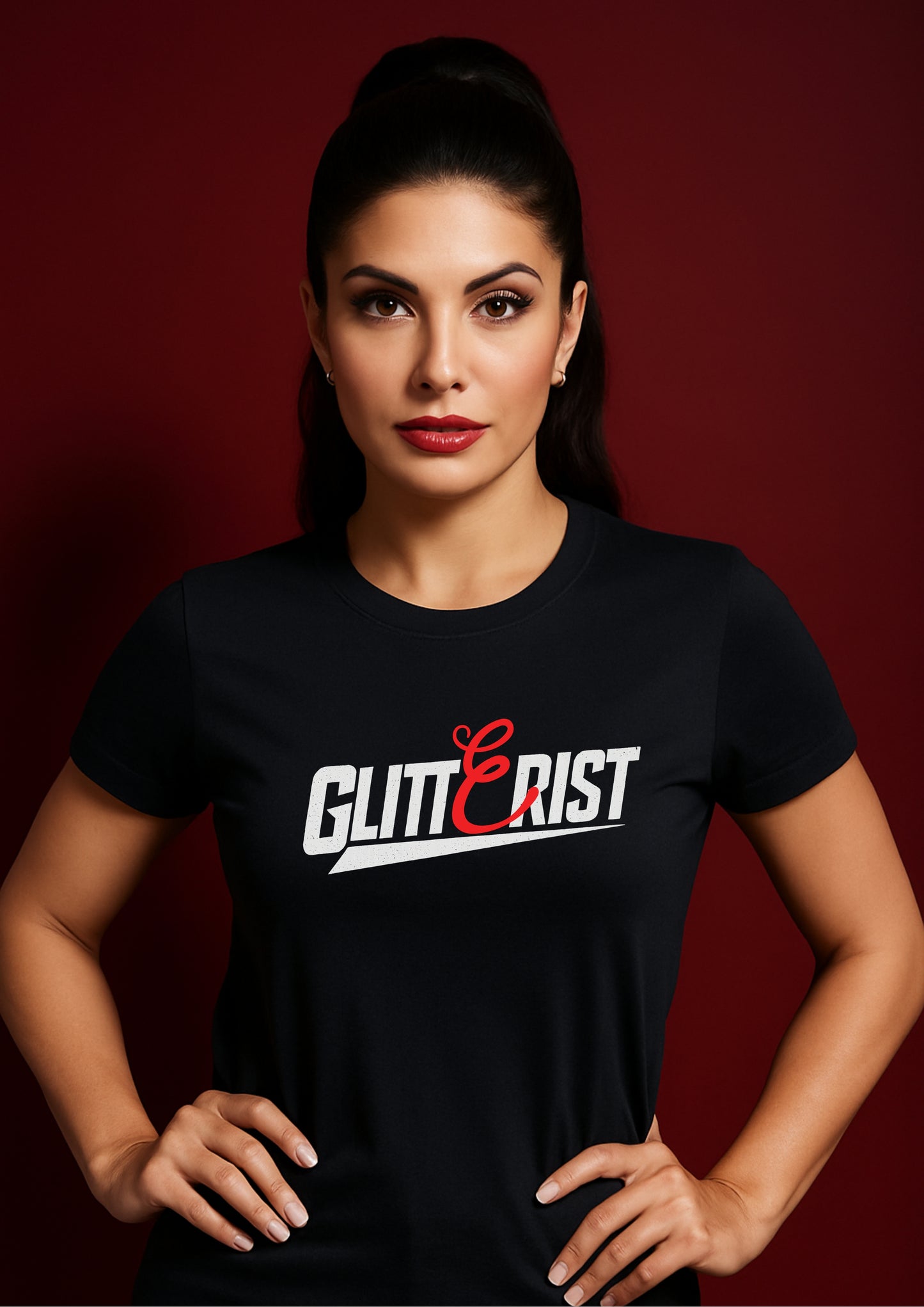 Glitterist Bold Monogram Tee – Signature Edit