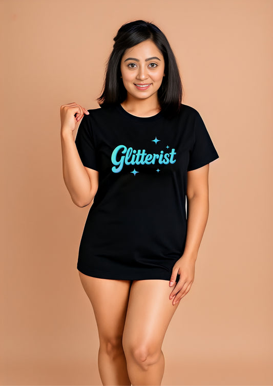Glitterist Aqua Spark Tee – Midnight Magic Edition