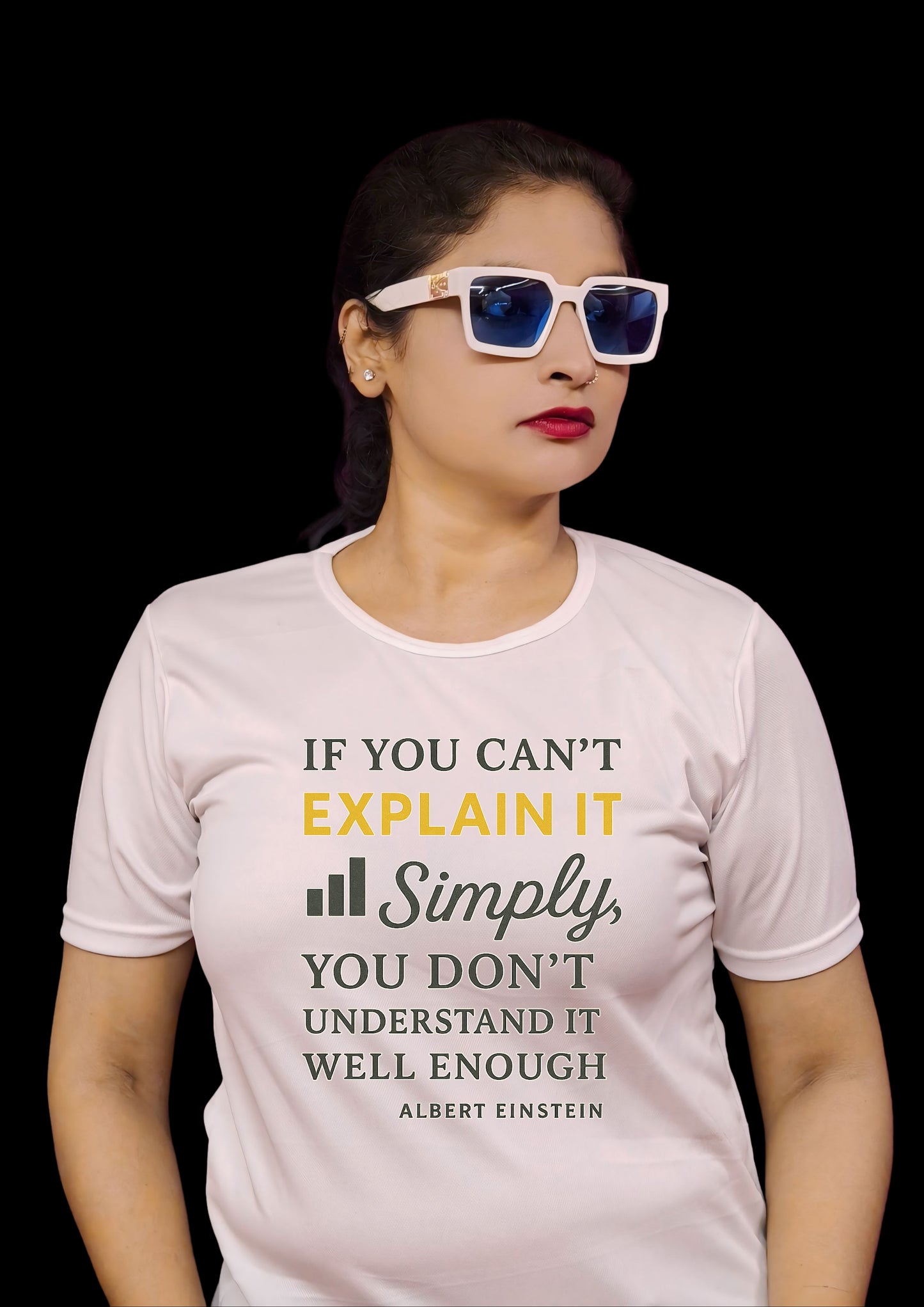 Einstein Simplicity Quote Tee