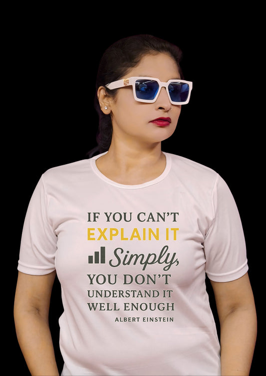 Einstein Simplicity Quote Tee