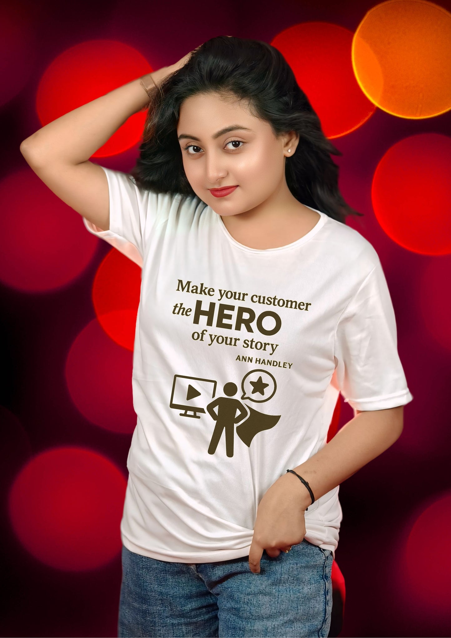 Hero of Your Story Quote Tee