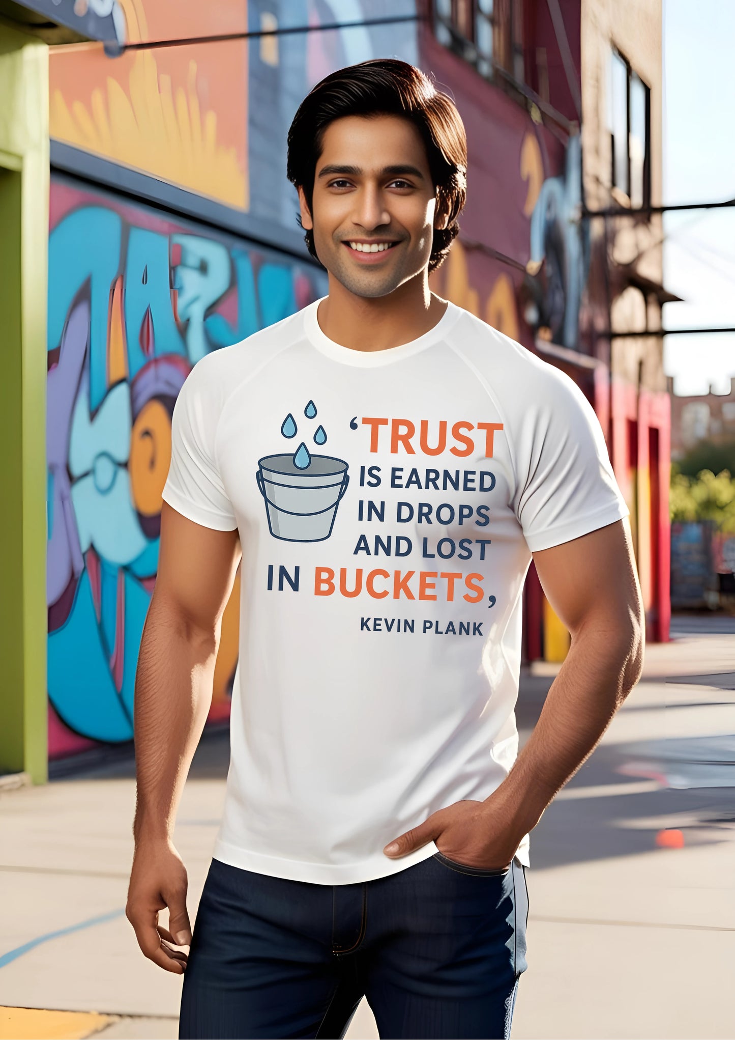 Trust in Buckets Quote Tee