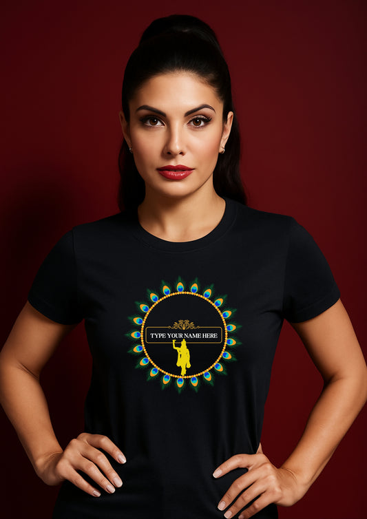 Personalized Krishna Divine Circle Tee
