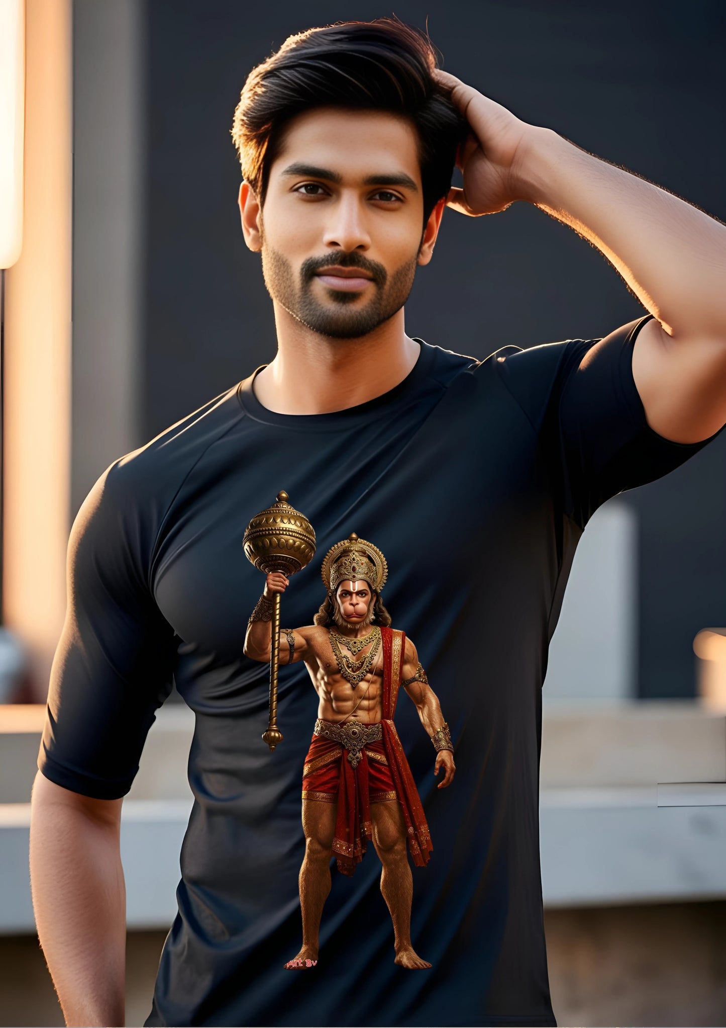 Sacred Hanuman Emblem Tee