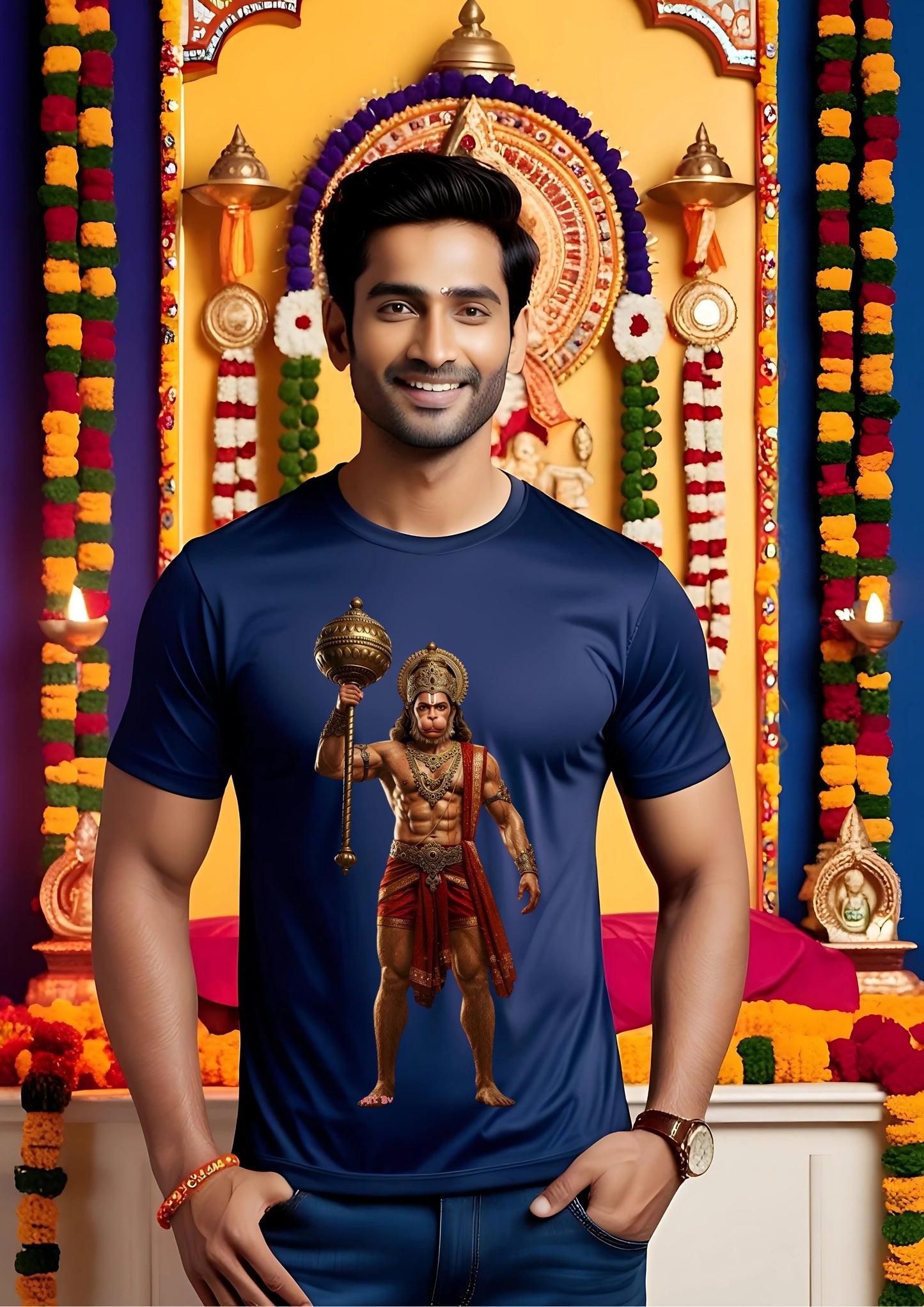Sacred Hanuman Emblem Tee