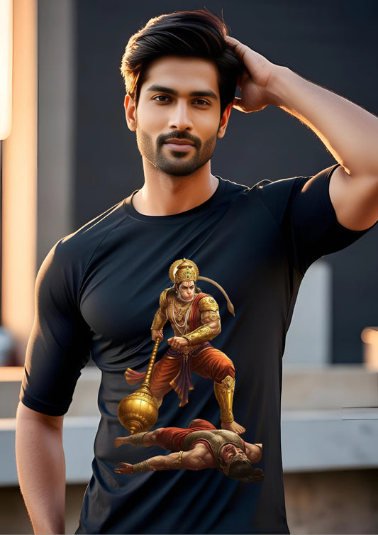 Hanuman Defeats Evil Warrior Tee