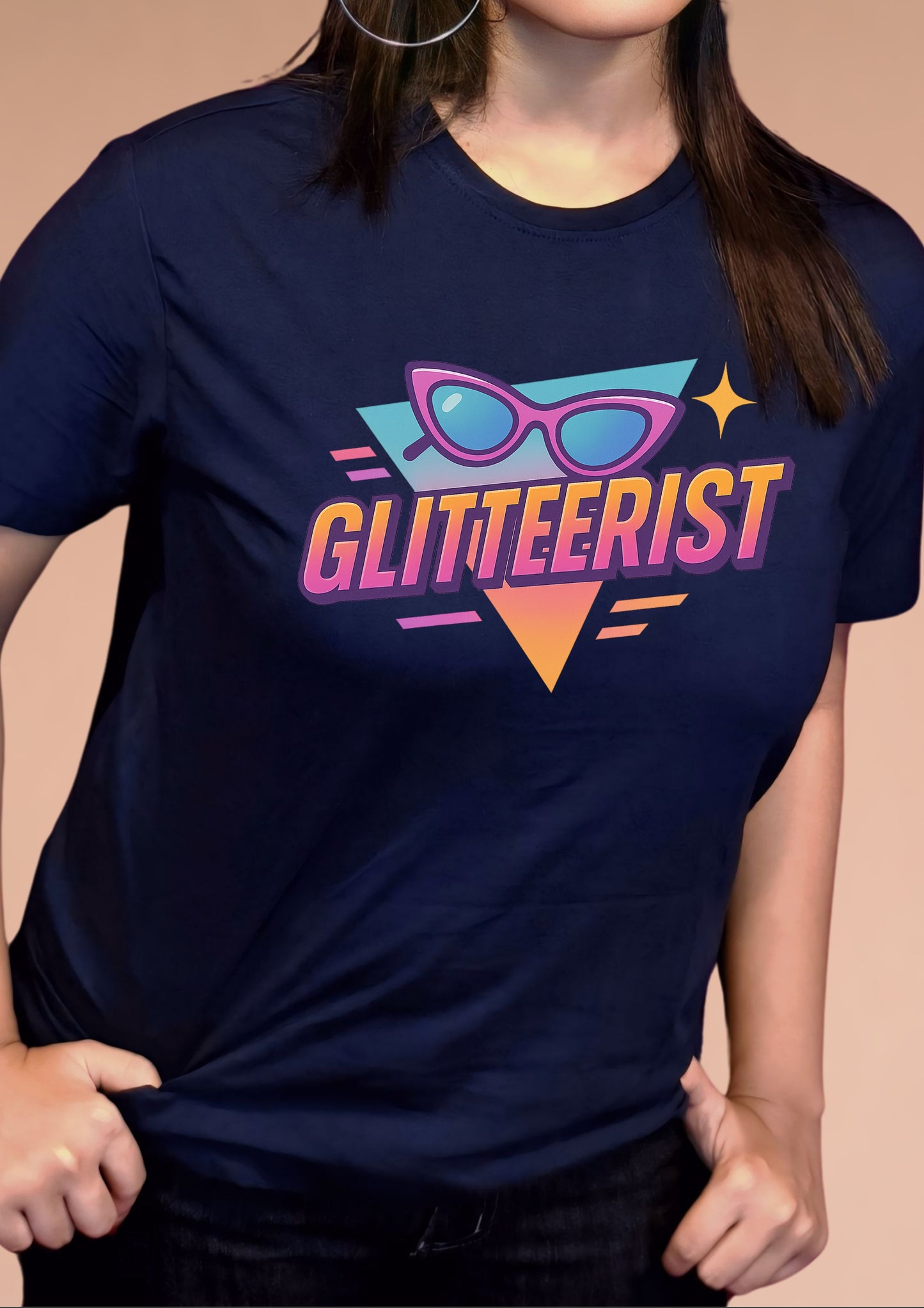 Glitterist Retro Shades Graphic T-Shirt