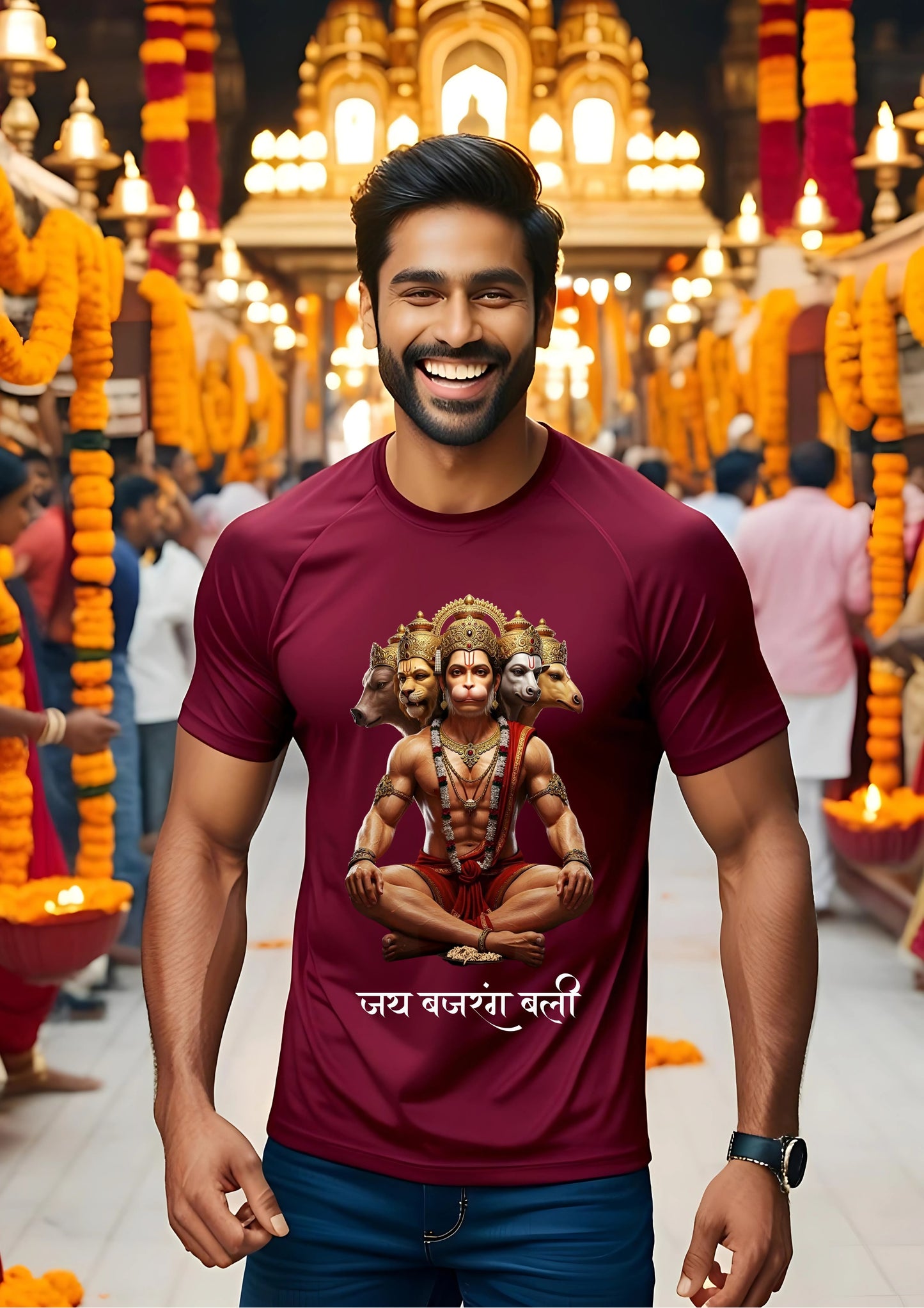 Panchamukhi Hanuman Meditation Tee
