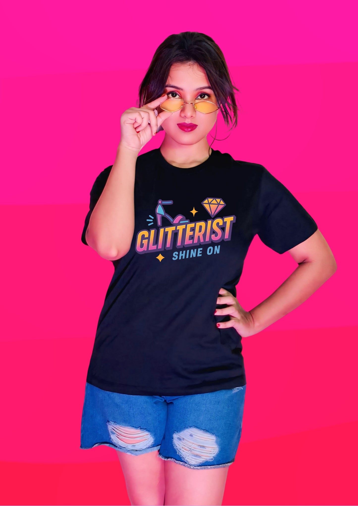 GLITTERIST “Shine On” Unisex T-Shirt