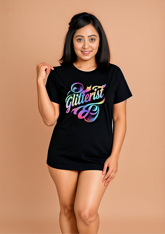 Glitterist Dream Swirl Tee – Rainbow Bloom Edition