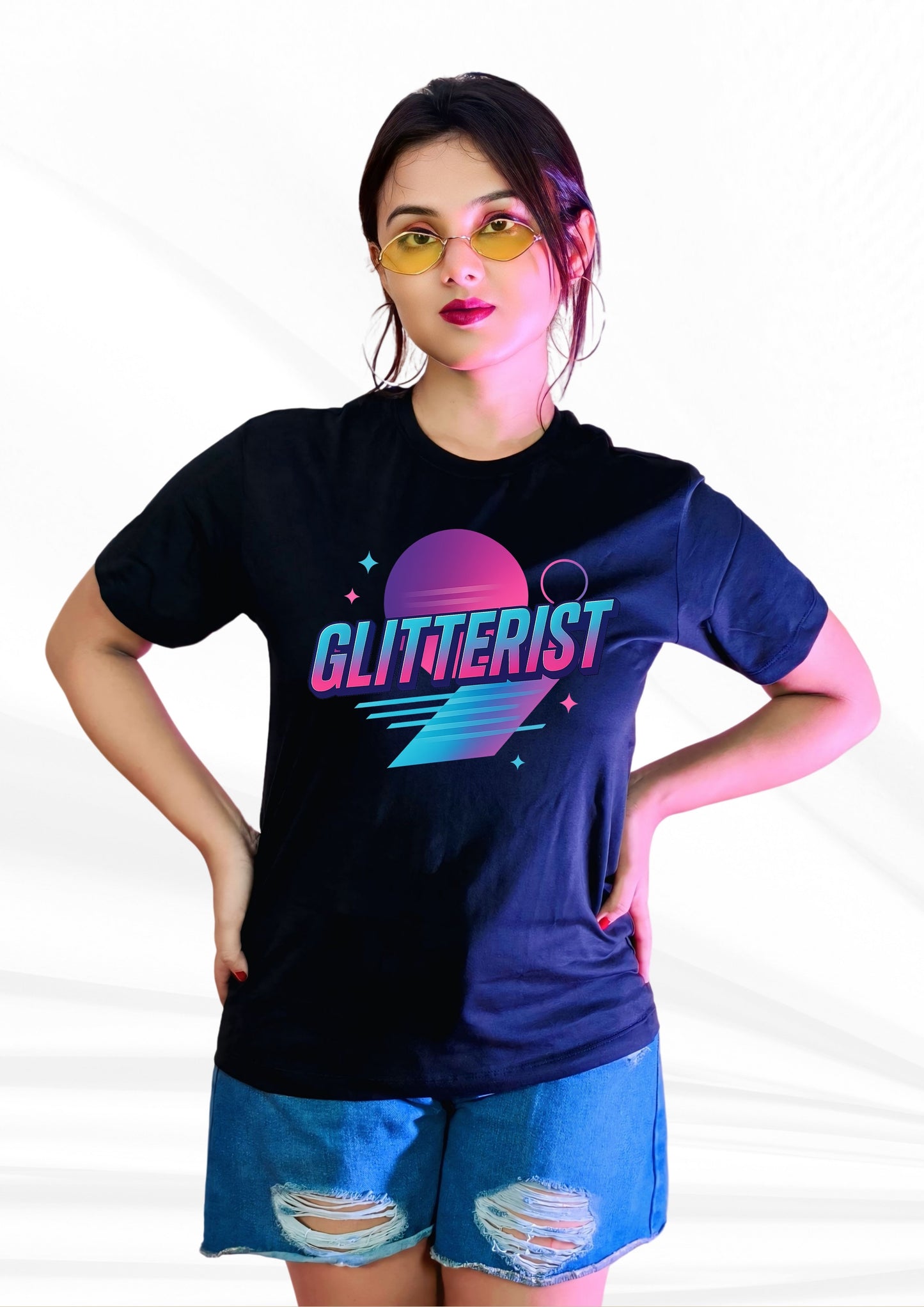 GLITTERIST Retro Sunset T-Shirt