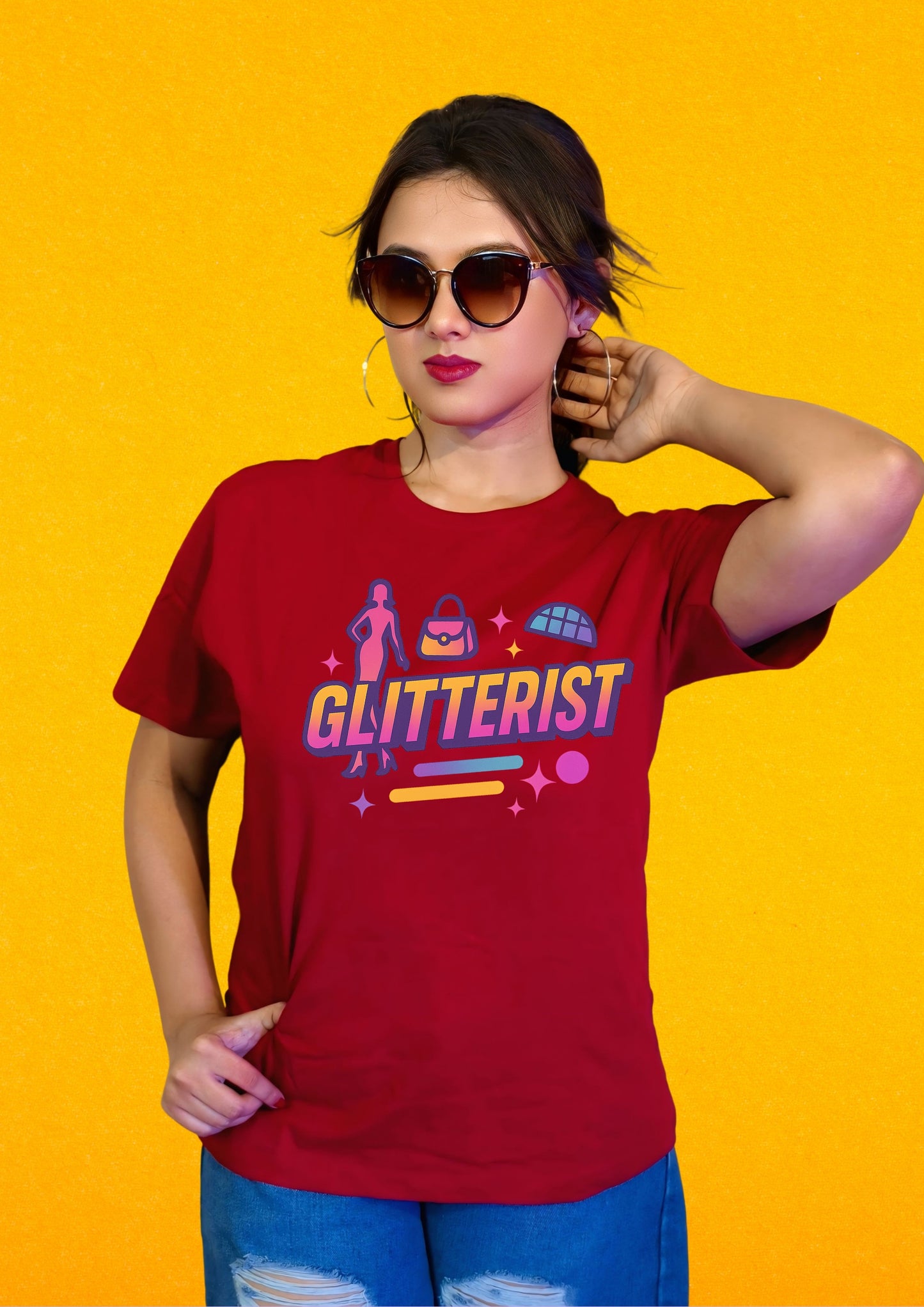 GLITTERIST Glam Vibes T-Shirt