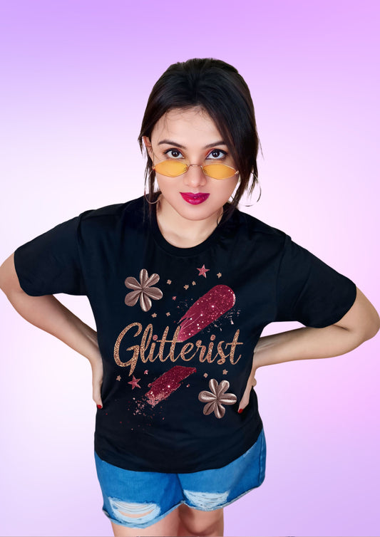 GLITTERIST Blush Stroke & Bloom T-Shirt
