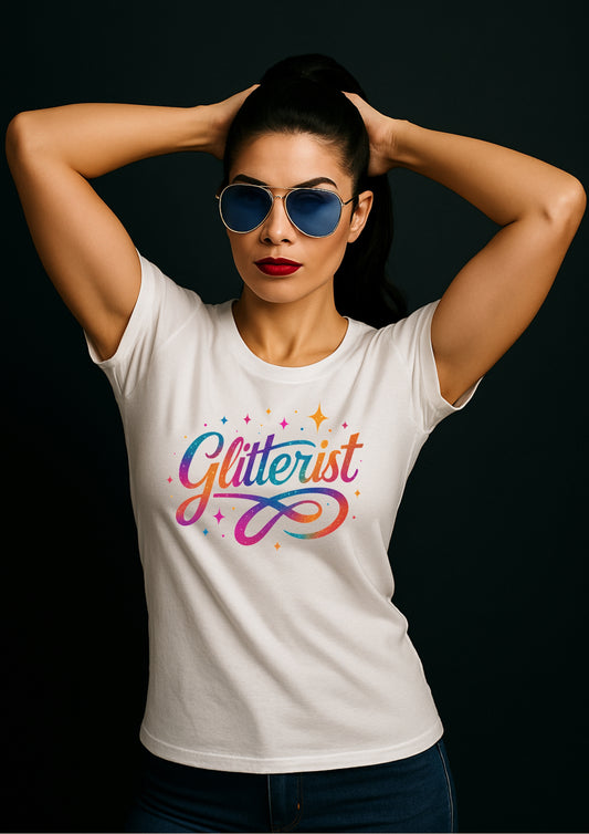 Glitterist Rainbow Logo Tee – Shine in Every Shade