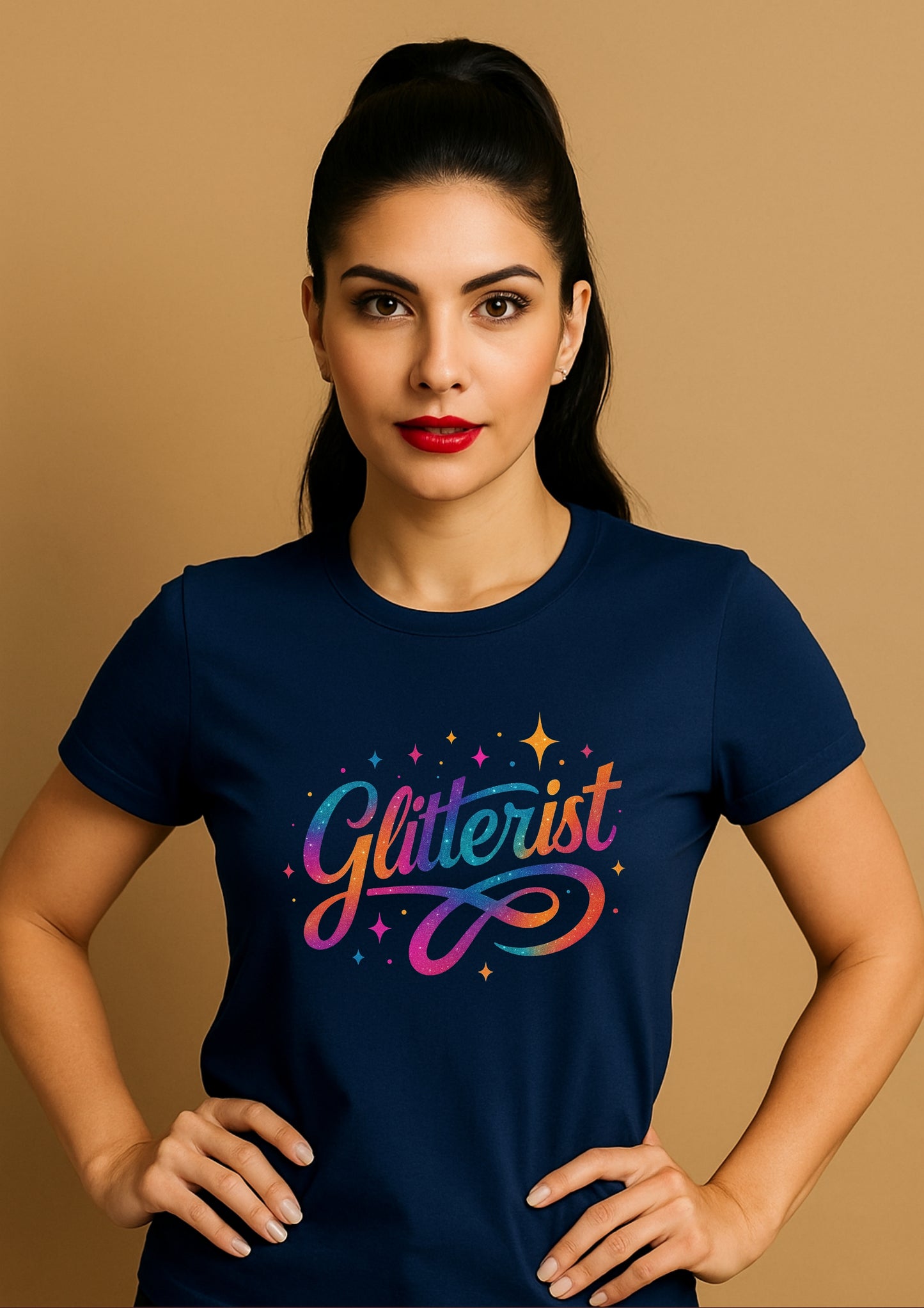 Glitterist Rainbow Logo Tee – Shine in Every Shade