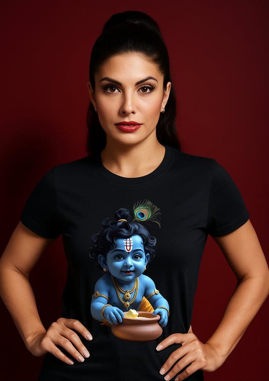 “Makhan Moments – Baby Krishna Graphic Tee”