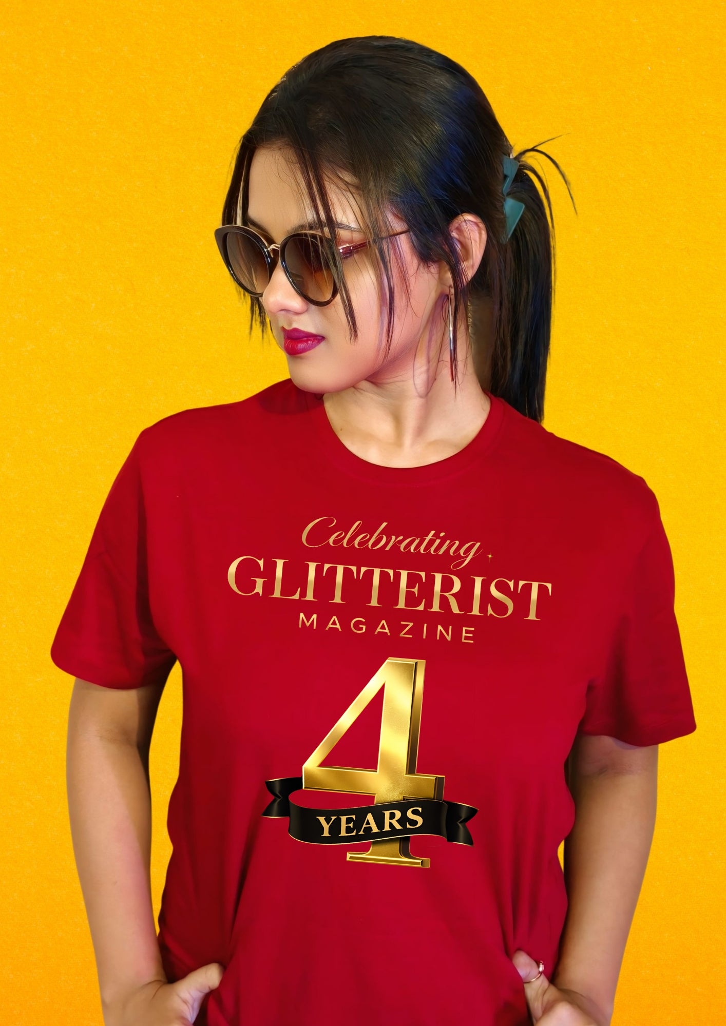 Glitterist Magazine 4 Years Celebration T-Shirt